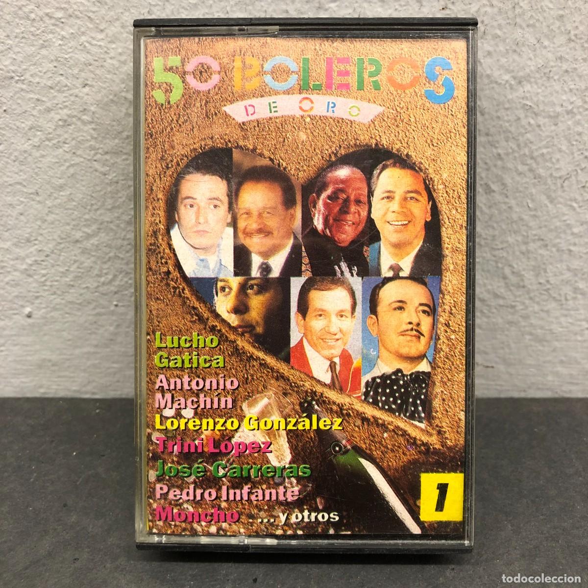 Casetes antiguos: 50 BOLEROS DE ORO, 1 - LUCHO GATICA, ANTONIO MACHIN...- MCA 33290A - T-B22 - CASSETTE - M&Uacute;SICA / 741