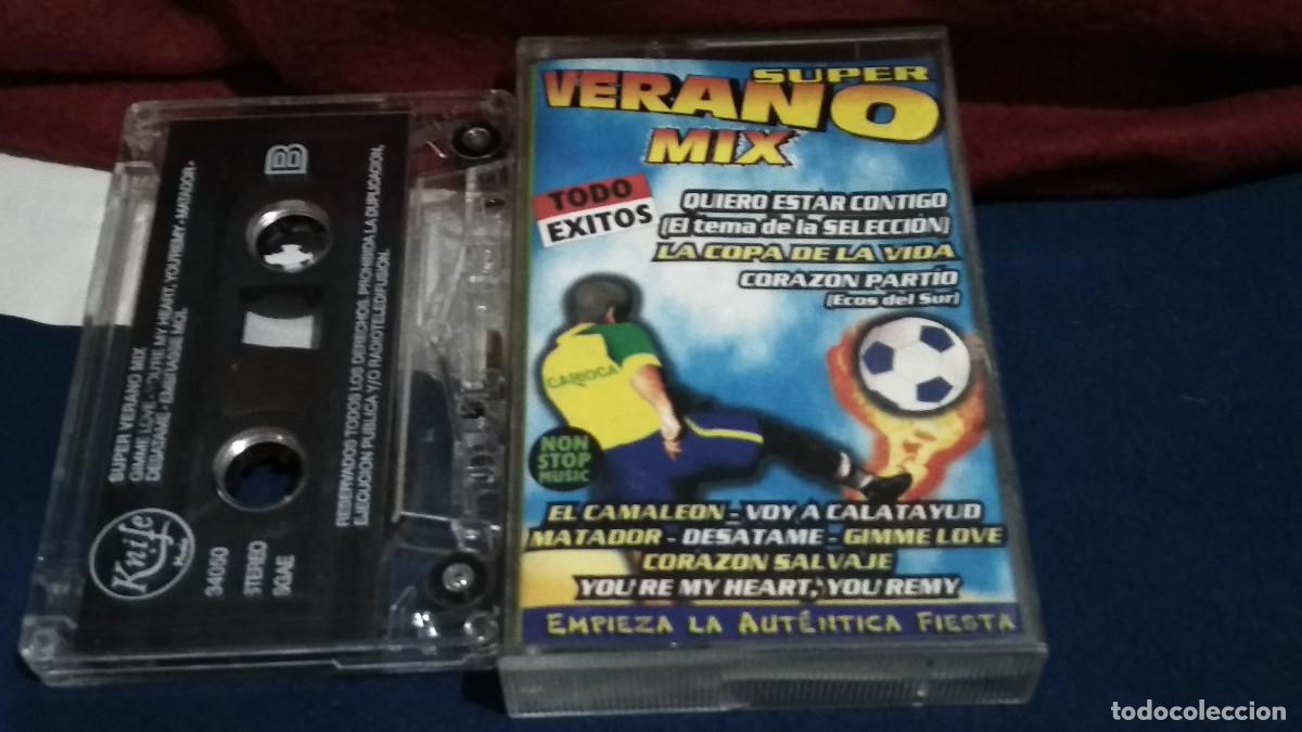 Casetes antiguos: SUPER VERANO MIX - INCLUYE EL TEMA DE LA SELECCI&Oacute;N ESPA&Ntilde;OLA QUIERO ESTAR CONTIGO - CASETE 1998 KNIFE