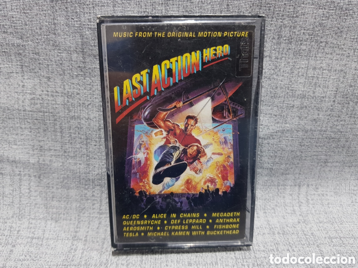 Casetes antiguos: LAST ACTION HERO (EL &Uacute;LTIMO GRAN H&Eacute;ROE) CBS 1993 CASETE CASSETTE CINTA AC/CD AEROSMITH MEGADETH...