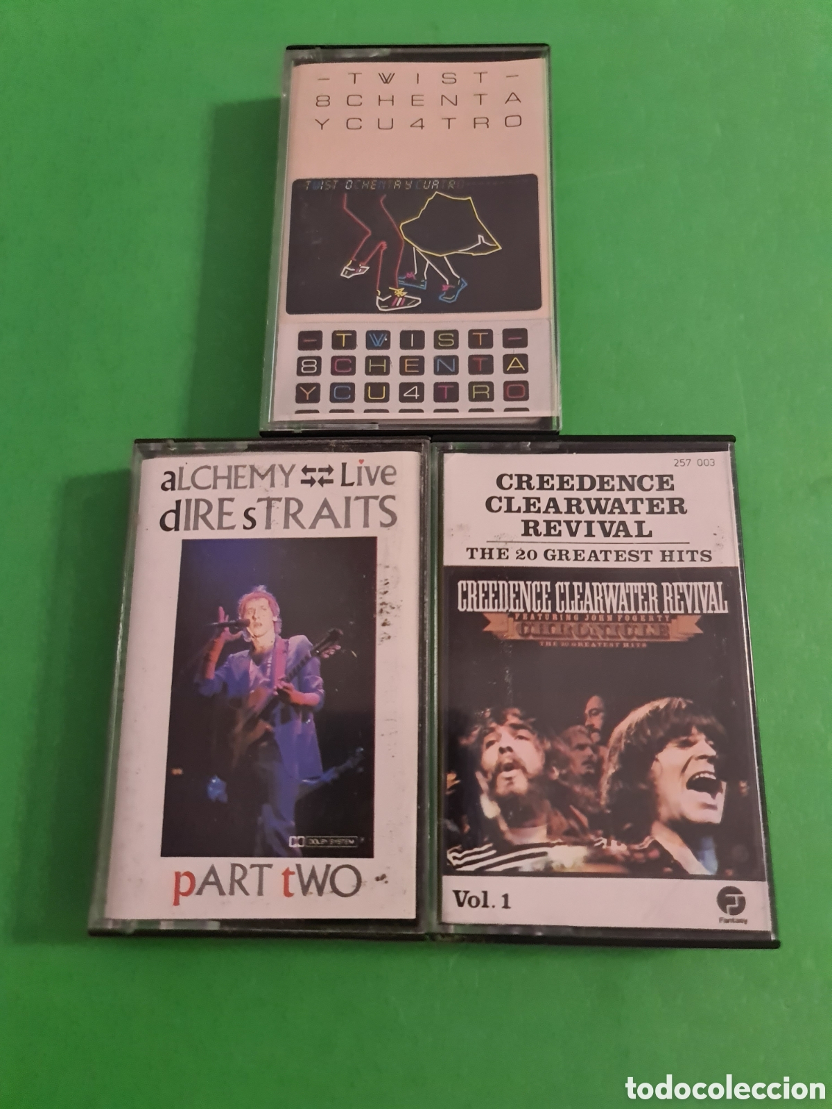 Casetes antiguos: Lote de tres Casetes. Dire Straits / Creedence Clearwater revival vol 1