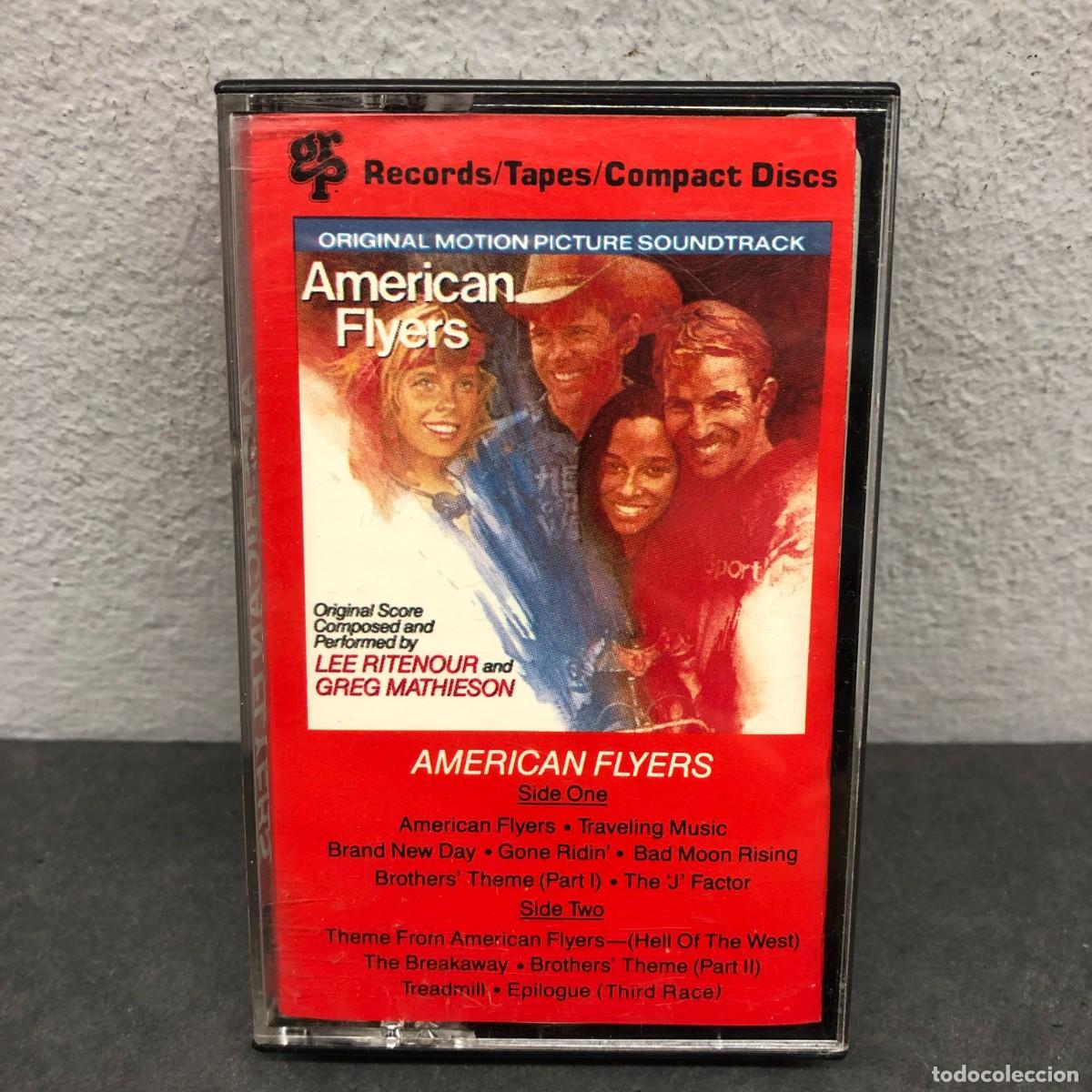 Casetes antiguos: AMERICAN FLYERS - ORIGINAL MOTION PICTURE SOUNDTRACK - GRP-C-2001 - CASSETTE - M&Uacute;SICA / 894