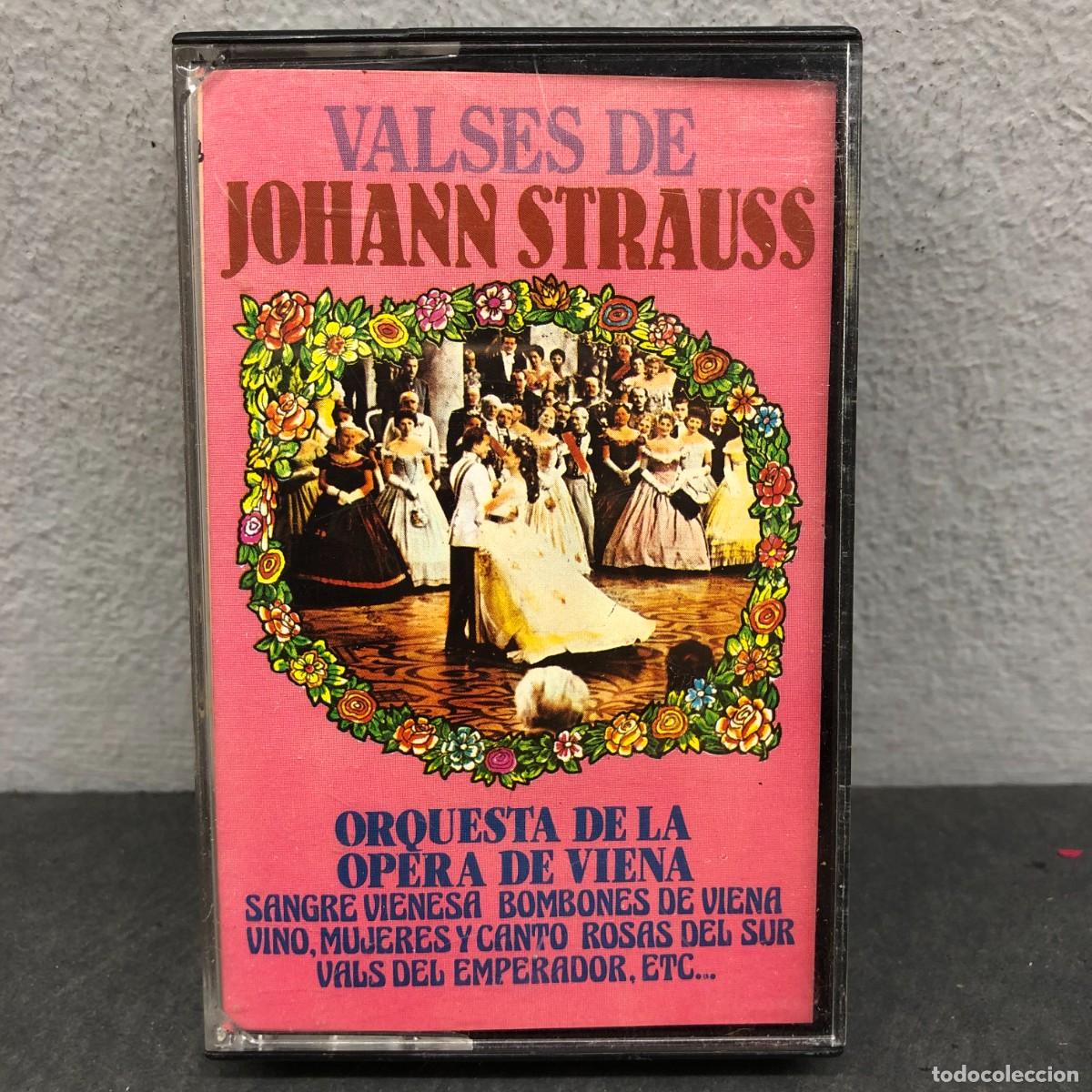 Casetes antiguos: VALSES DE JOHANN STRAUSS - ORQUESTA DE LA OPERA DE VIENA - MC-790 - T-A4 - CASSETTE - M&Uacute;SICA / 929