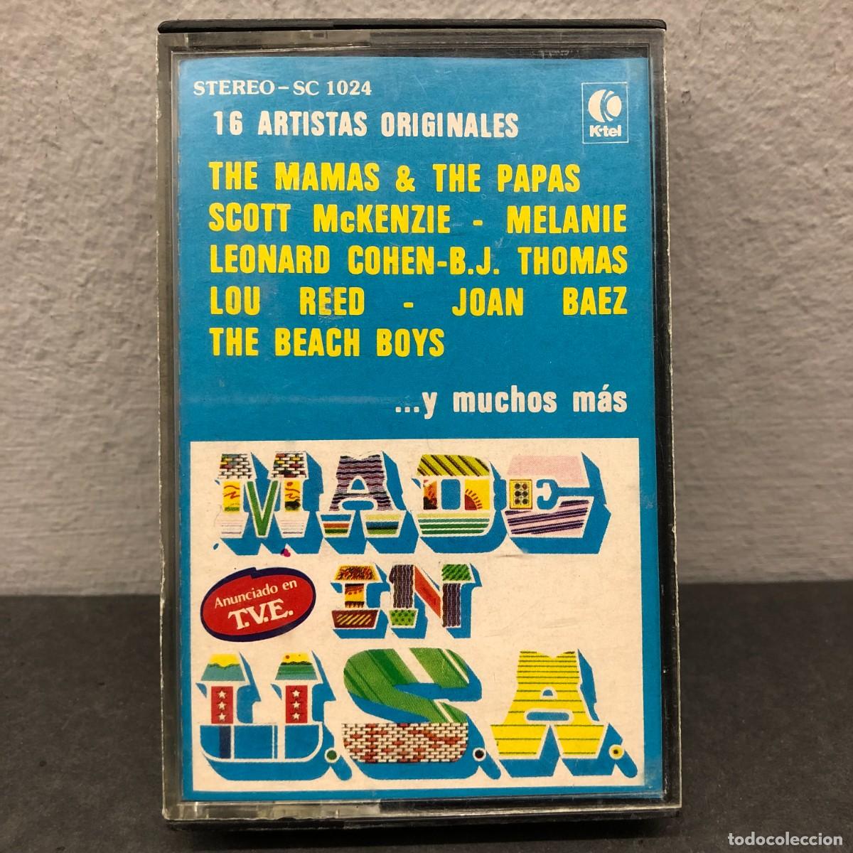 Casetes antiguos: MADE IN U.S.A. - 16 ARTISTAS ORIGINALES - SC 1024 - CASSETTE - M&Uacute;SICA / 1003