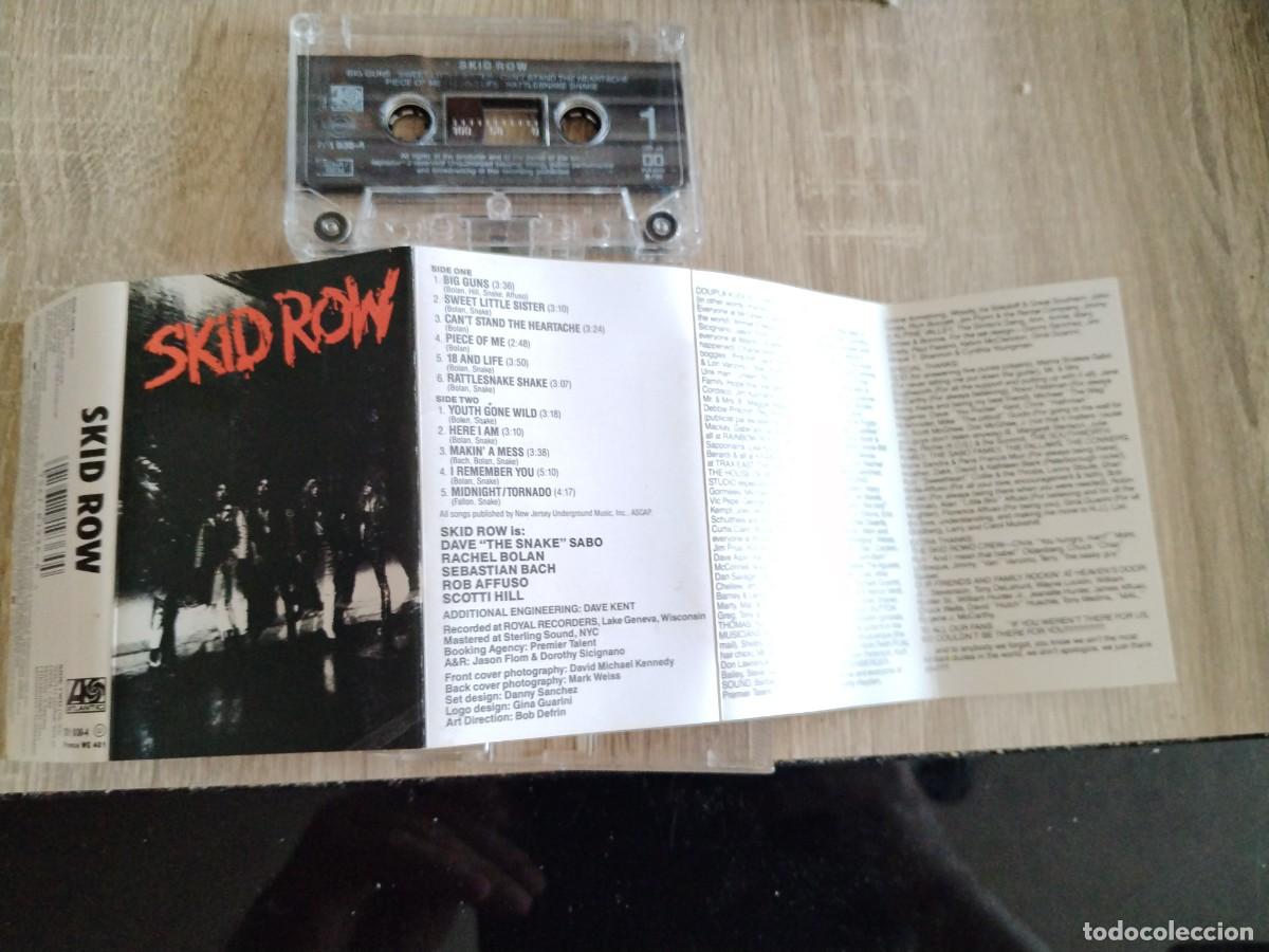 Casetes antiguos: Skid row - a&ntilde;o 1989- Atlantic - Foto 2
