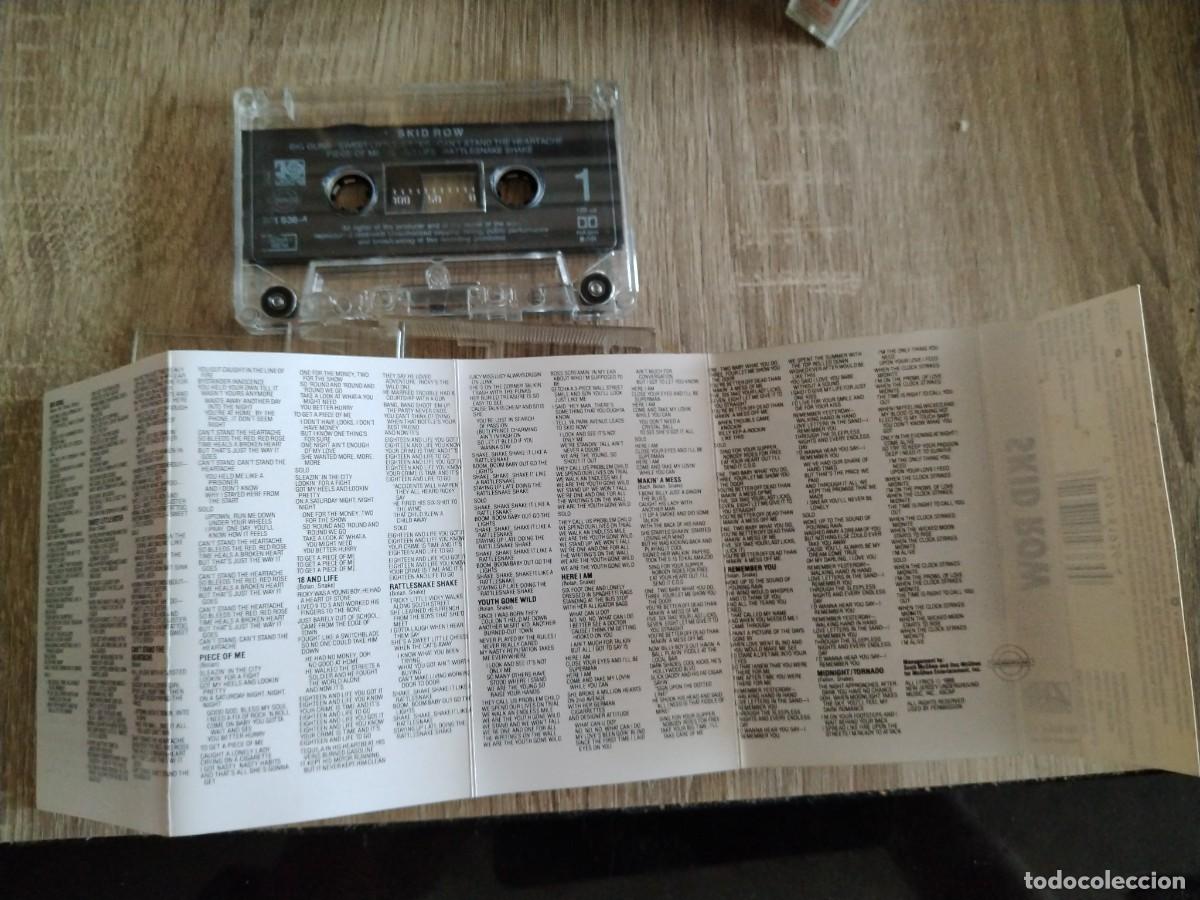 Casetes antiguos: Skid row - a&ntilde;o 1989- Atlantic - Foto 3
