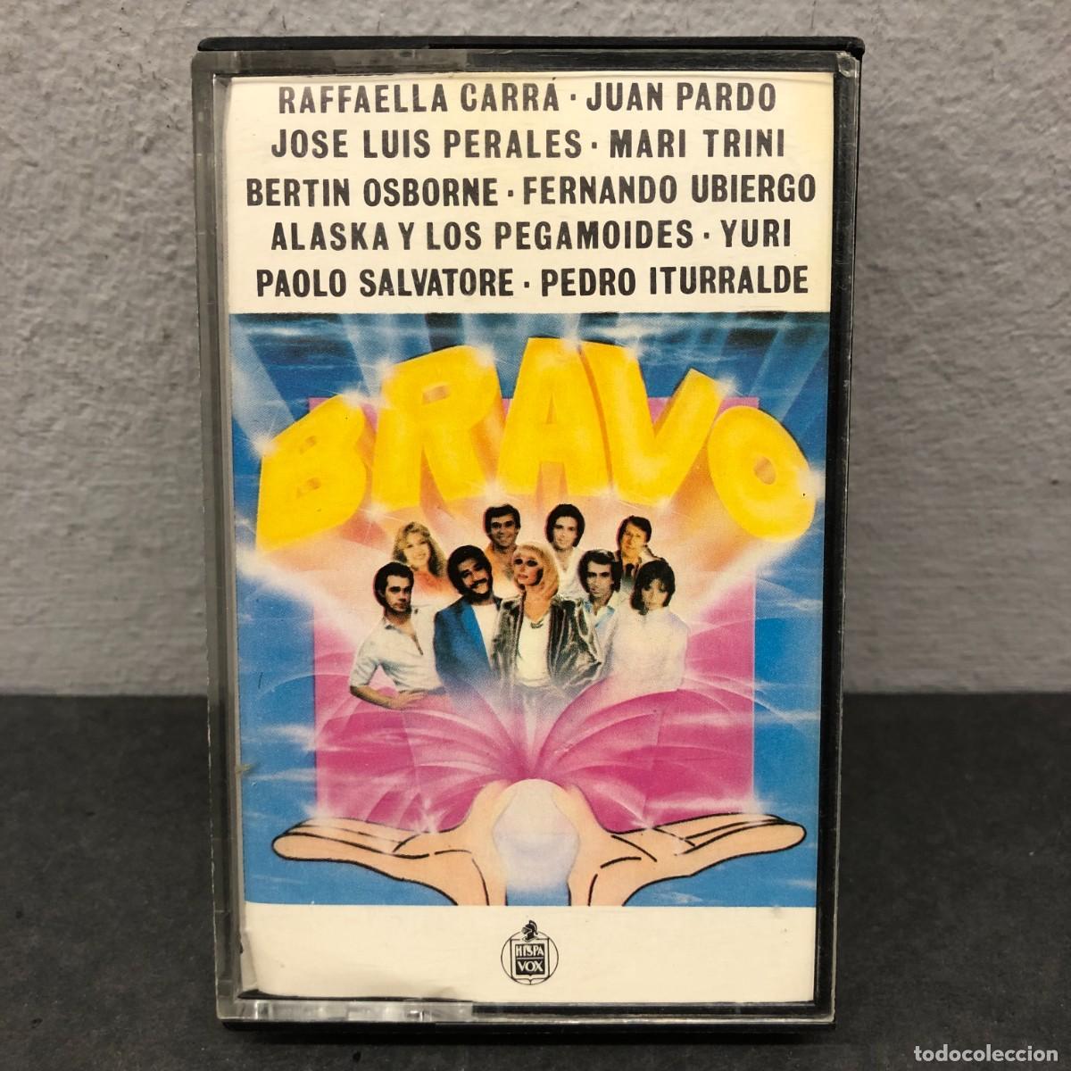 Casetes antiguos: BRAVO - RAFFAELLA CARR&Aacute; - JUAN PARDO - JOSE LUIS PERALES - C 90.706 - CASSETTE - M&Uacute;SICA / 1029