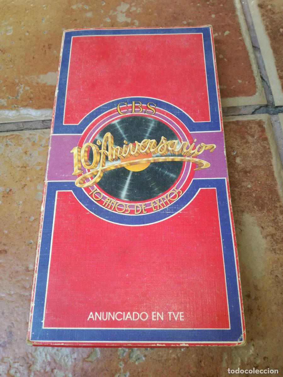 Casetes antiguos: ESTUCHE CON 3 CASETES DEL 10&ordm; ANIVERSARIO DE CBS-10 A&Ntilde;OS DE EXITOS