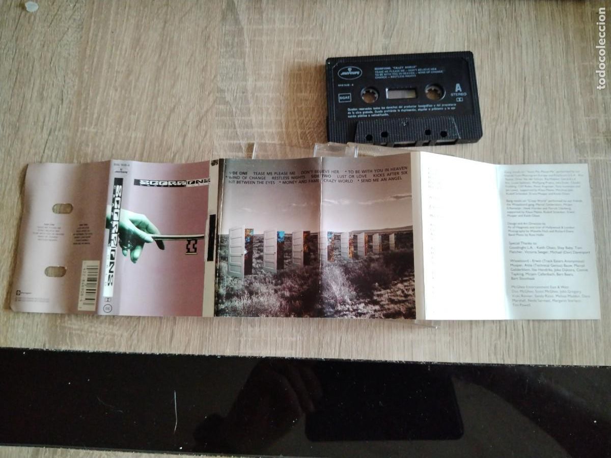Casetes antiguos: Scorpions - crazy world - Foto 3