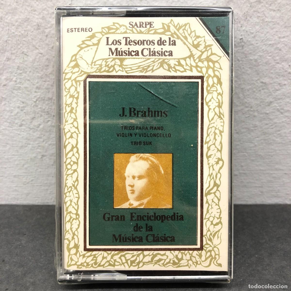 Casetes antiguos: J. BRAHMS - TRIOS PARA PIANO, VIOL&Iacute;N Y VIOLONCELLO - M&Uacute;SICA - CASSETTE - PRECINTADO / 1082