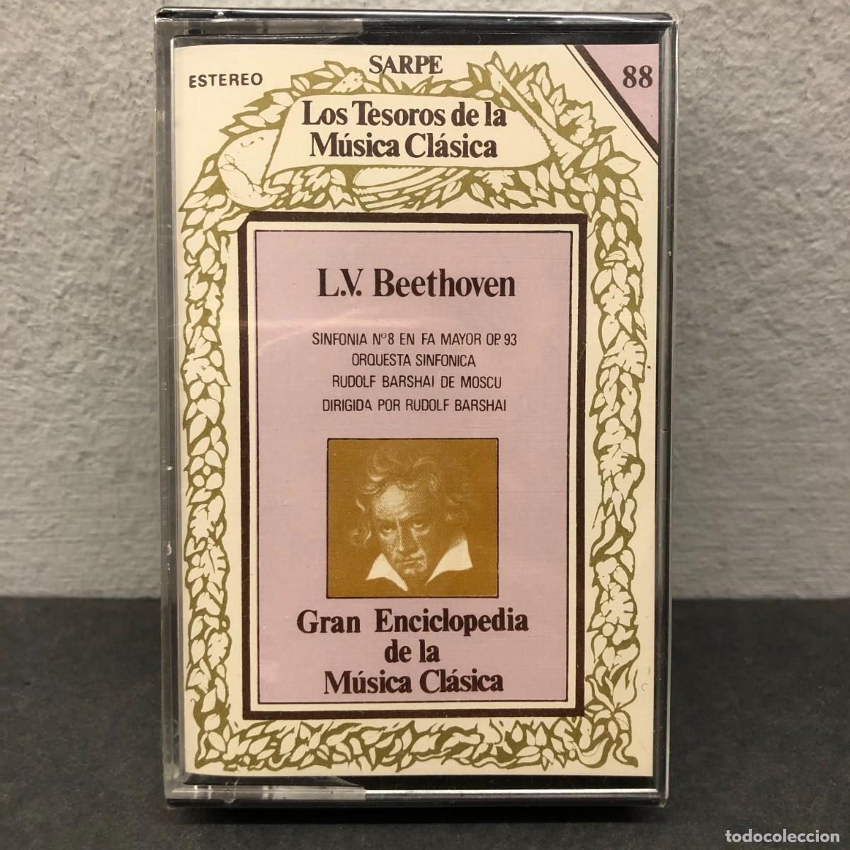 Casetes antiguos: L. V. BEETHOVEN - SINFON&Iacute;A N&ordm; 8 EN FA MAYOR OP. 93 - M&Uacute;SICA - CASSETTE - PRECINTADO / 1083