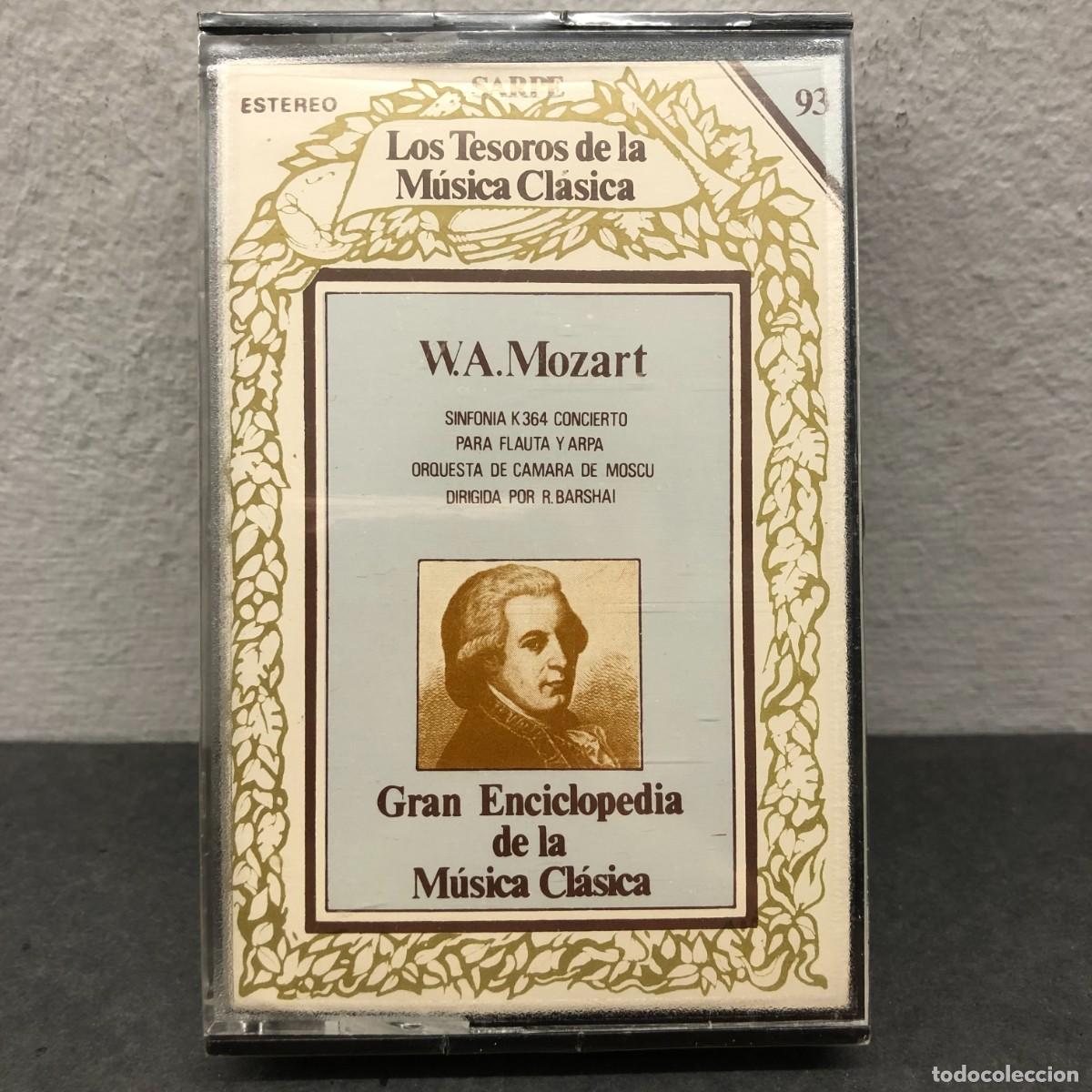 Casetes antiguos: W. A. MOZART - SINFON&Iacute;A K 364 CONCIERTO K 299 - M&Uacute;SICA - CASSETTE - PRECINTADO / 1087