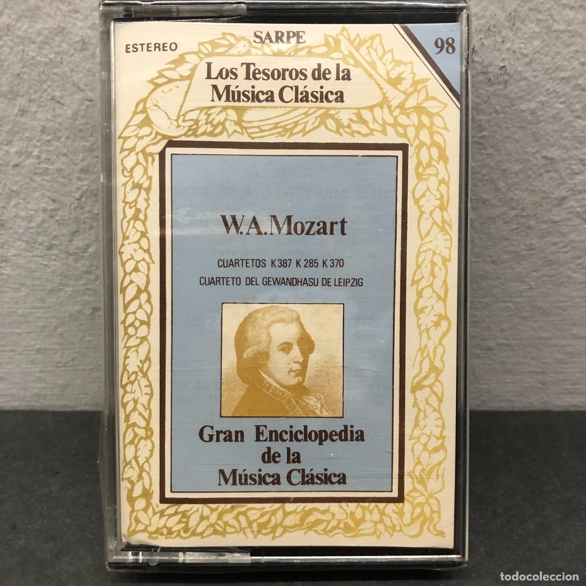 Casetes antiguos: W. A. MOZART - CUARTETOS K387, K 285 Y K 370 - M&Uacute;SICA - CASSETTE - PRECINTADO / 1091