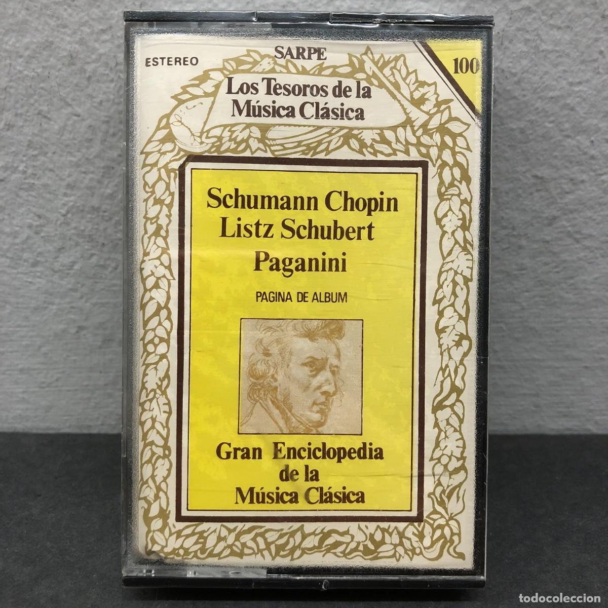 Casetes antiguos: SCHUMANN, CHOPIN, LISTZ Y PAGANINI - CTMC100 - CASSETTE - PRECINTADO / 1092
