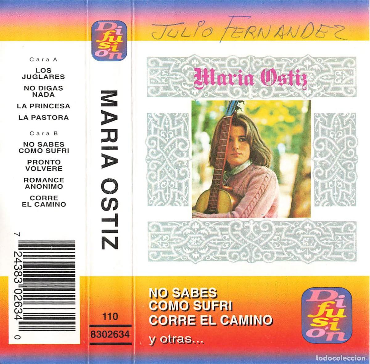 Casetes antiguos: Mar&iacute;a Ostiz (Cassette) - Foto 1