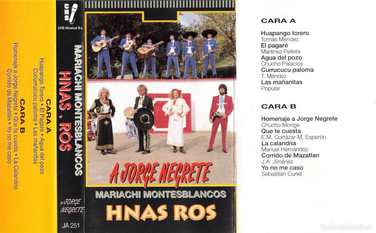 Cassette antiche: Mariachi Montesblanco y Hermanas Ros - A Jorge Negrete (Cassette)