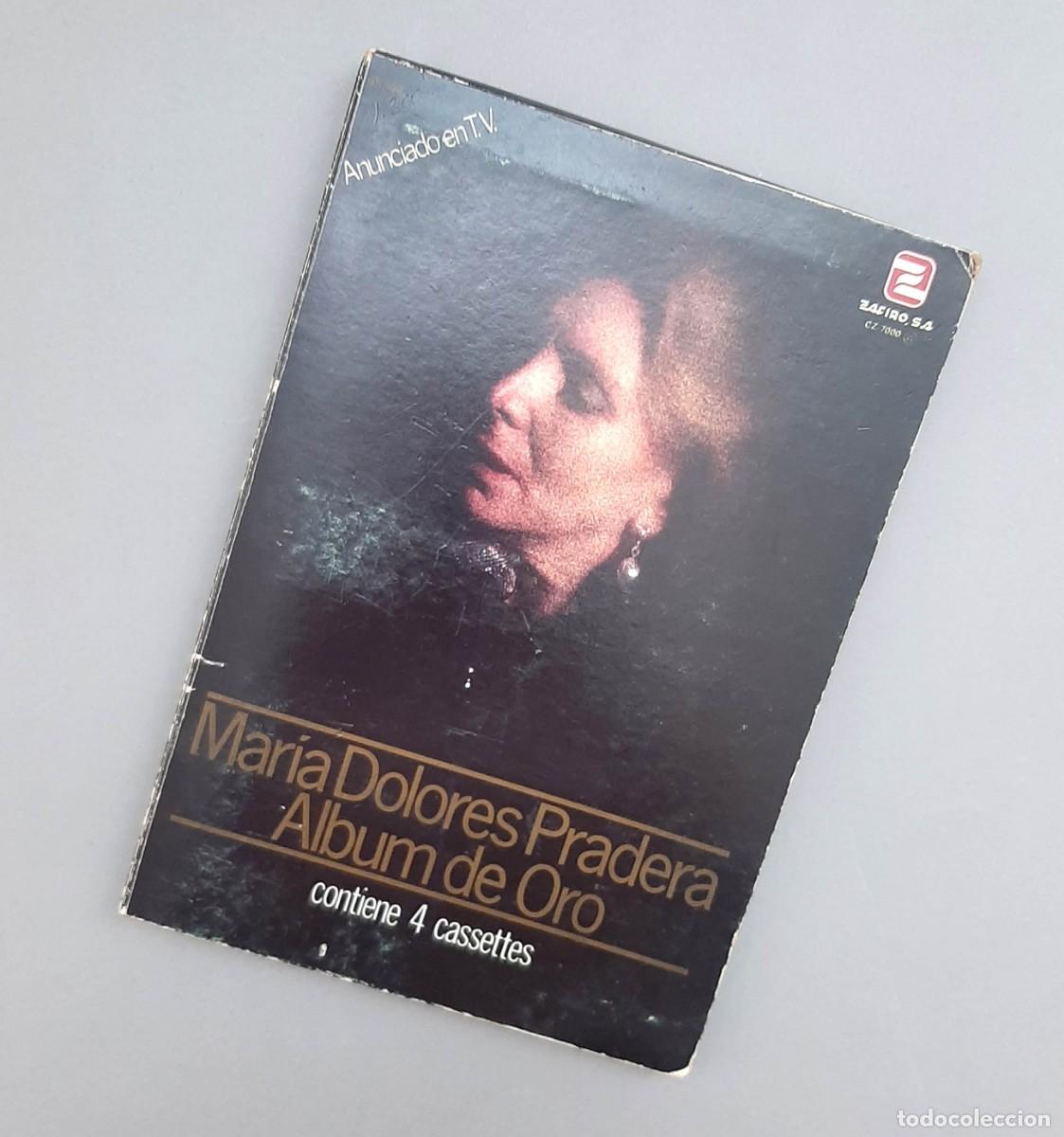 Casetes antiguos: Mar&iacute;a Dolores Pradera &Aacute;lbum de oro. Contiene cuatro cintas de casete casetes cassettes