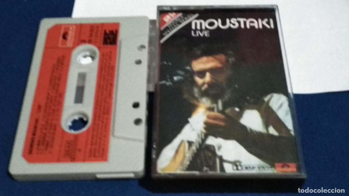 Casetes antiguos: Moustaki &ndash; Live- 1975 Polydor CINTA CASSETTE 22 TEMAS Chanson FRANCESA