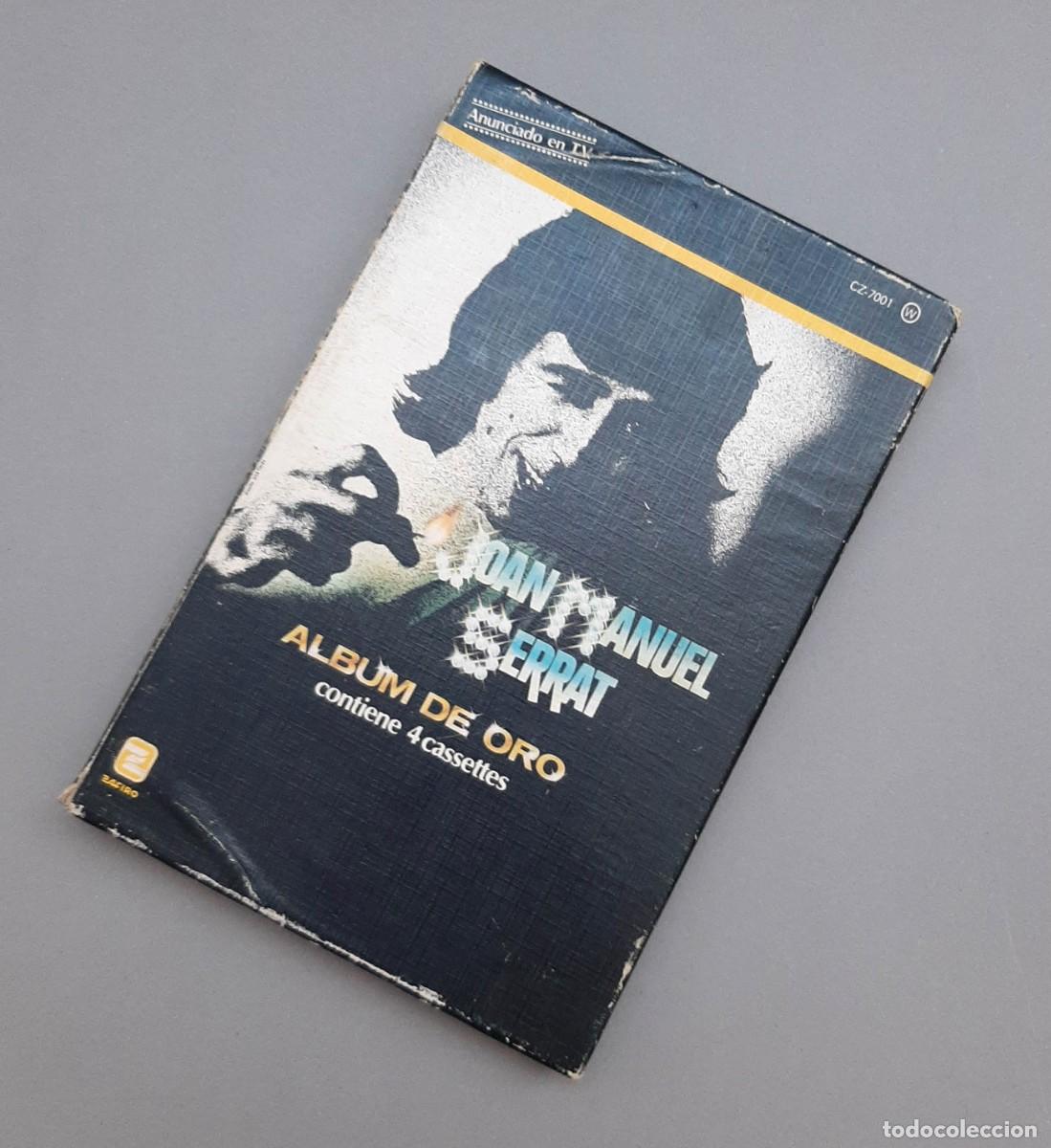 Casetes antiguos: Joan Manuel Serrat &Aacute;lbum de oro. Contiene cuatro cintas de casete casetes cassettes