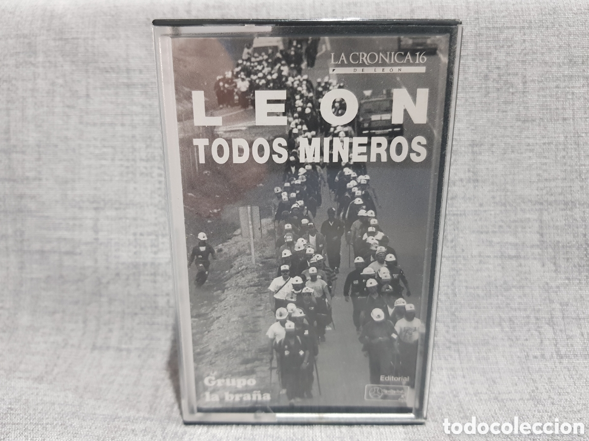 Casetes antiguos: GRUPO LA BRA&Ntilde;A LE&Oacute;N TODOS MINEROS CINTA CASETE CASSETTE