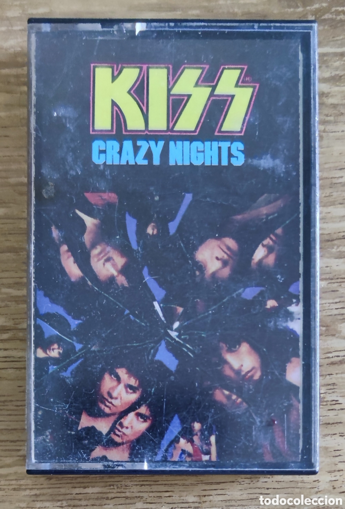 Casetes antiguos: Cassette Kiss - Crazy Nights (1987) ed. americana
