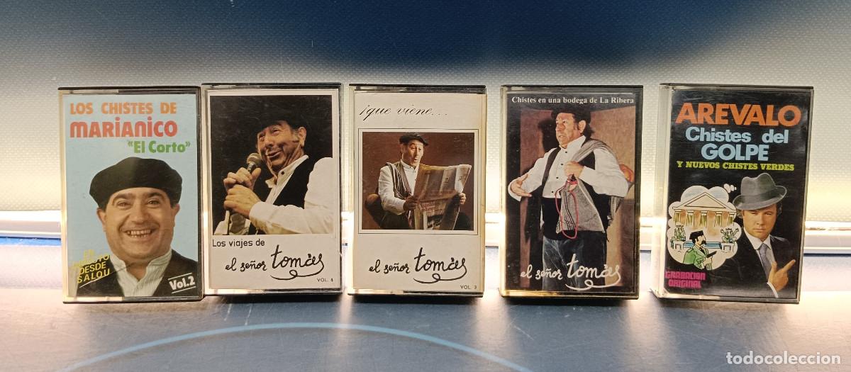 Casetes antiguos: 5 cintas de casete de chiste: &Aacute;revalo, Marianico el Corto y El Se&ntilde;or Tom&aacute;s.