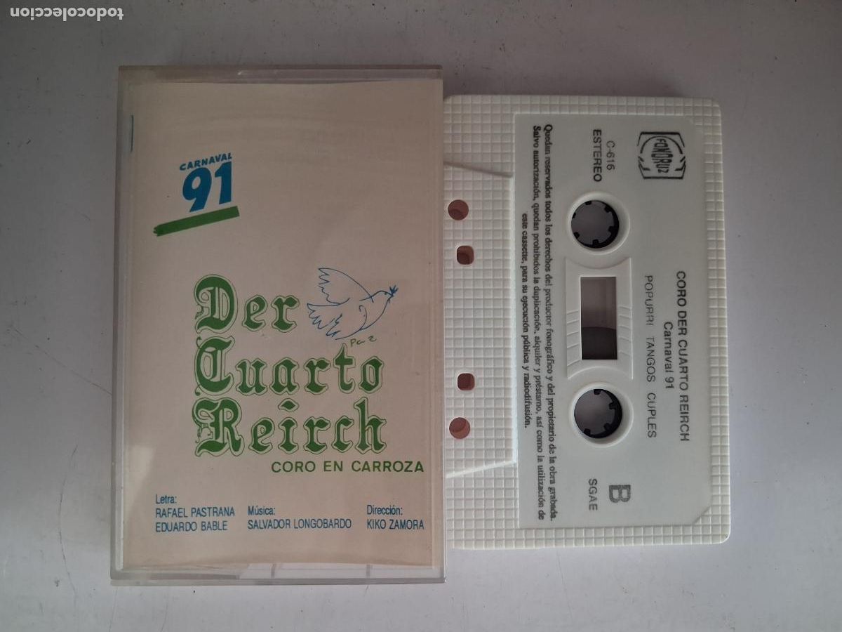 Cassettes Anciennes: CINTA CASETE CARNAVAL CADIZ DER CUARTO REICH