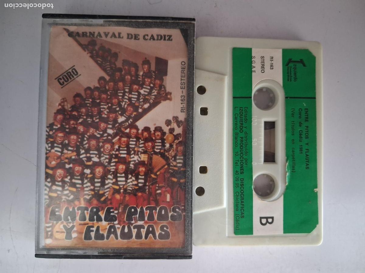 Alte Kassetten: CINTA CASETE CARNAVAL CADIZ ENTRE PITOS Y FLAUTAS