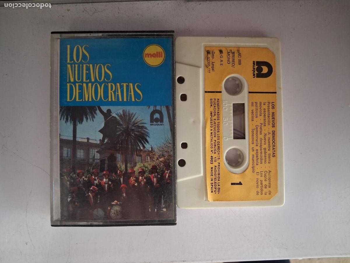Old Cassettes: CINTA CASETE CARNAVAL CADIZ LOS NUEVOS DEMOCRATAS