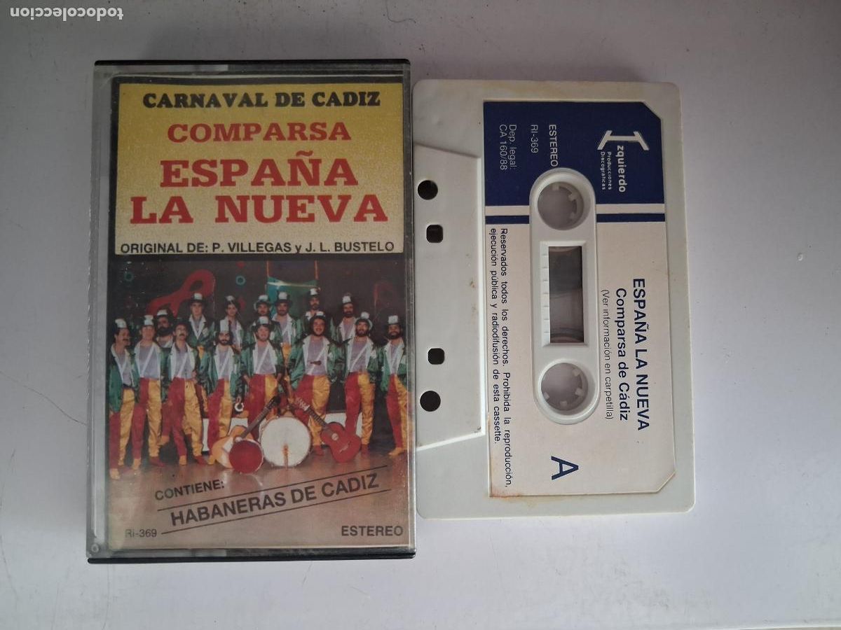 Casetes antiguos: CINTA CASETE CARNAVAL CADIZ ESPA&Ntilde;A LA NUEVA