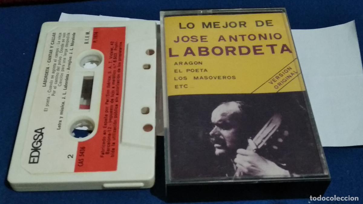 Casetes antiguos: LO MEJOR DE JOSE ANTONIO LABORDETA(CASSETTE EDIGASA 1978) CINTA CASETE