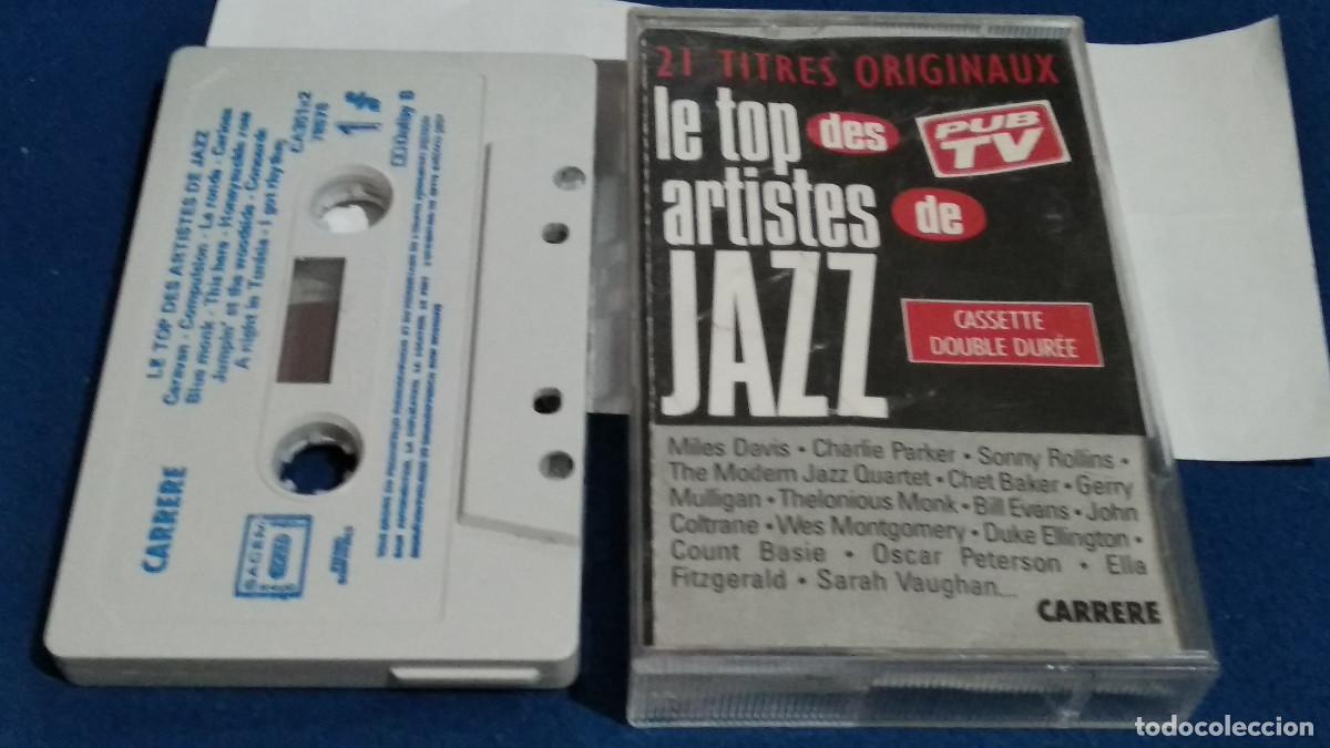 Casetes antiguos: Le Top Des Artistes De Jazz / 21 TEMAS ORIGINALES (CASSETTE CARRERE FRANCIA 1989) CINTA CASETE