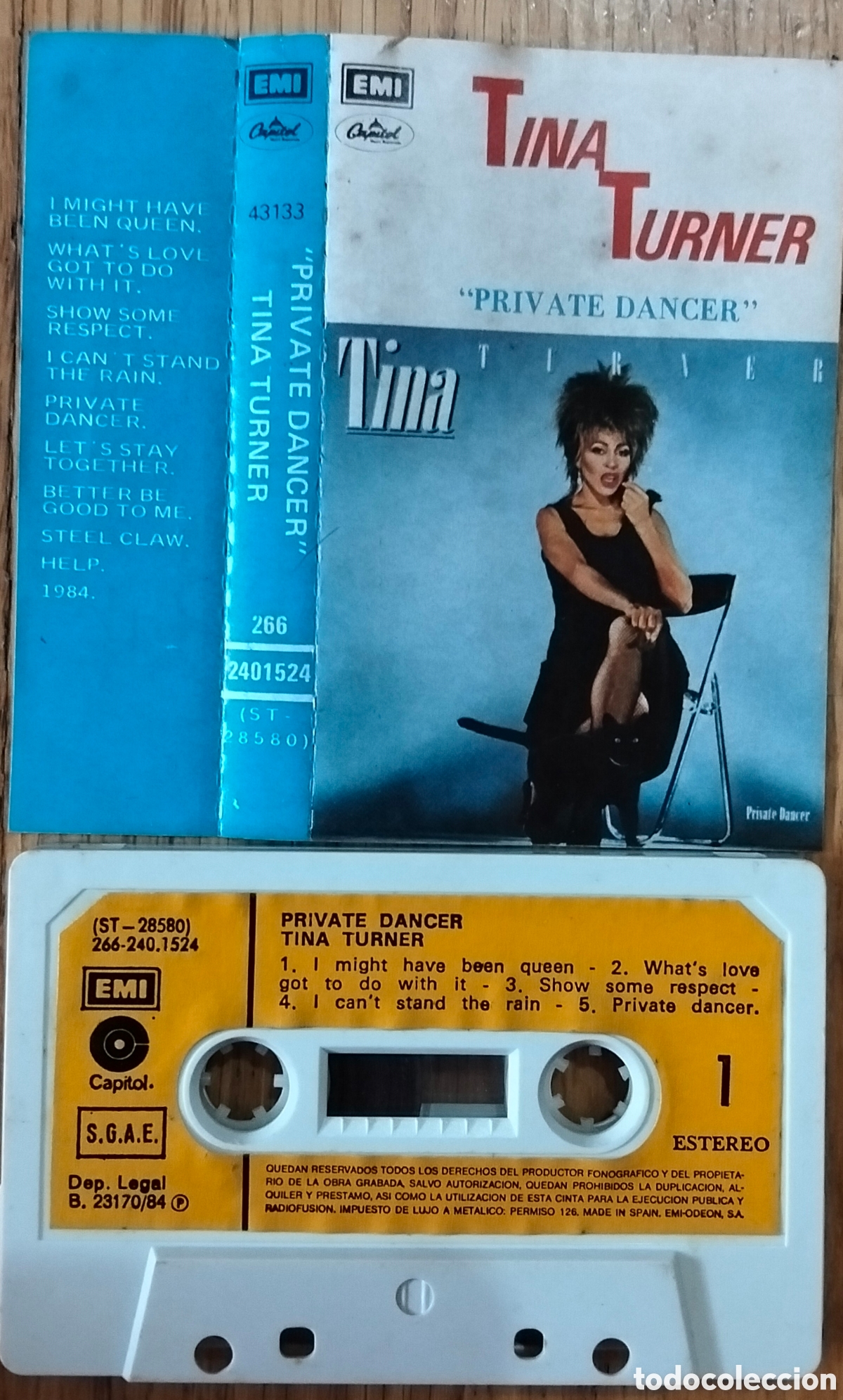 Casetes antiguos: TINA TURNER &rdquo;PRIVATE DANCER&rdquo; CASETE