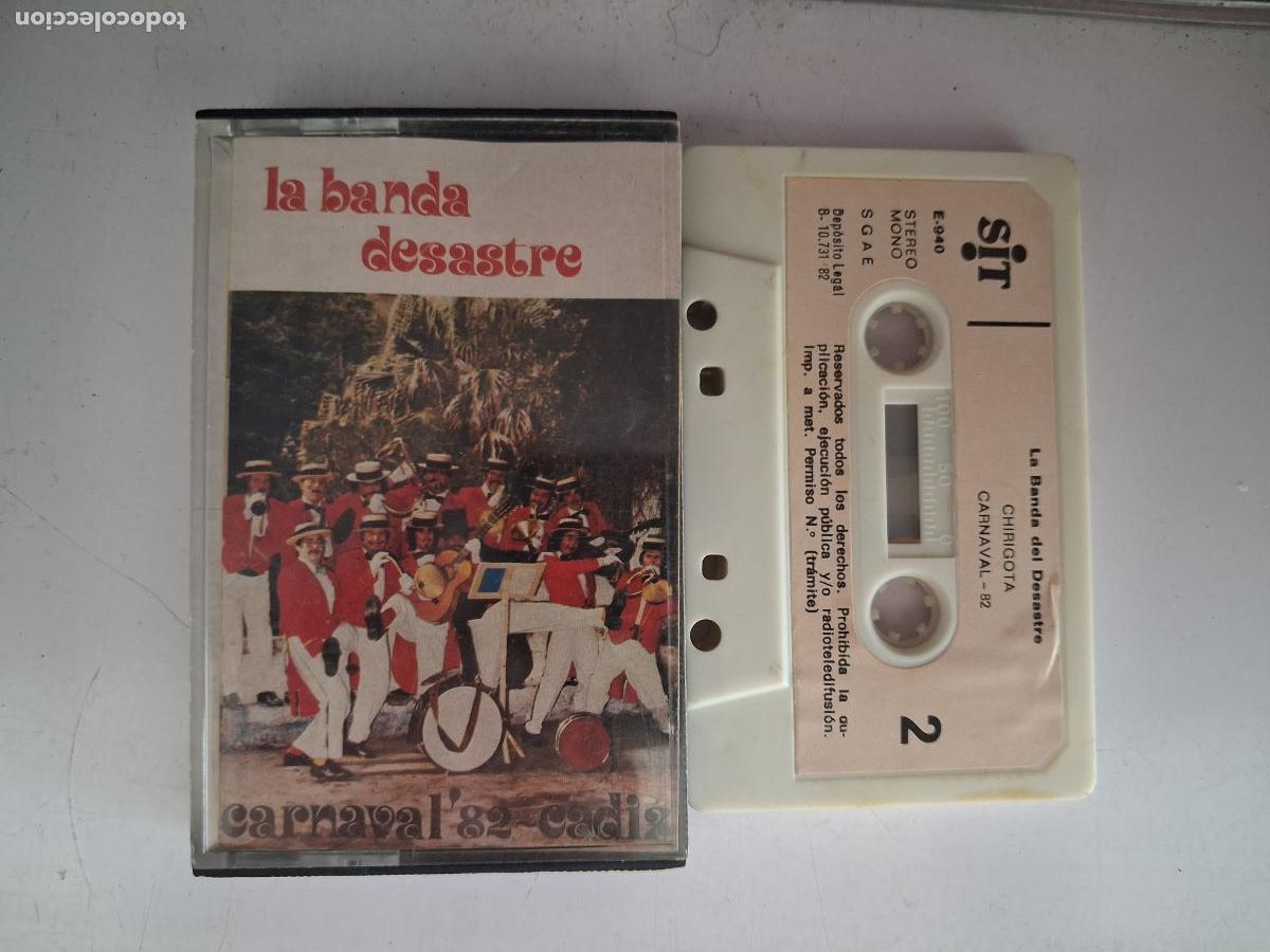 Alte Kassetten: CINTA CASETE CARNAVAL CADIZ LA BANDA DEL DESASTRE