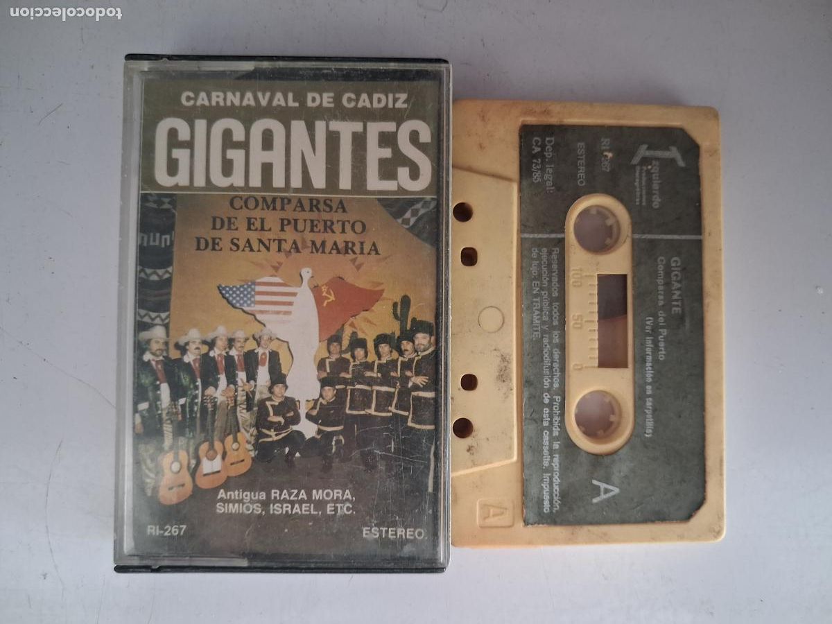 Casetes antiguos: CINTA CASETE CARNAVAL CADIZ GIGANTES