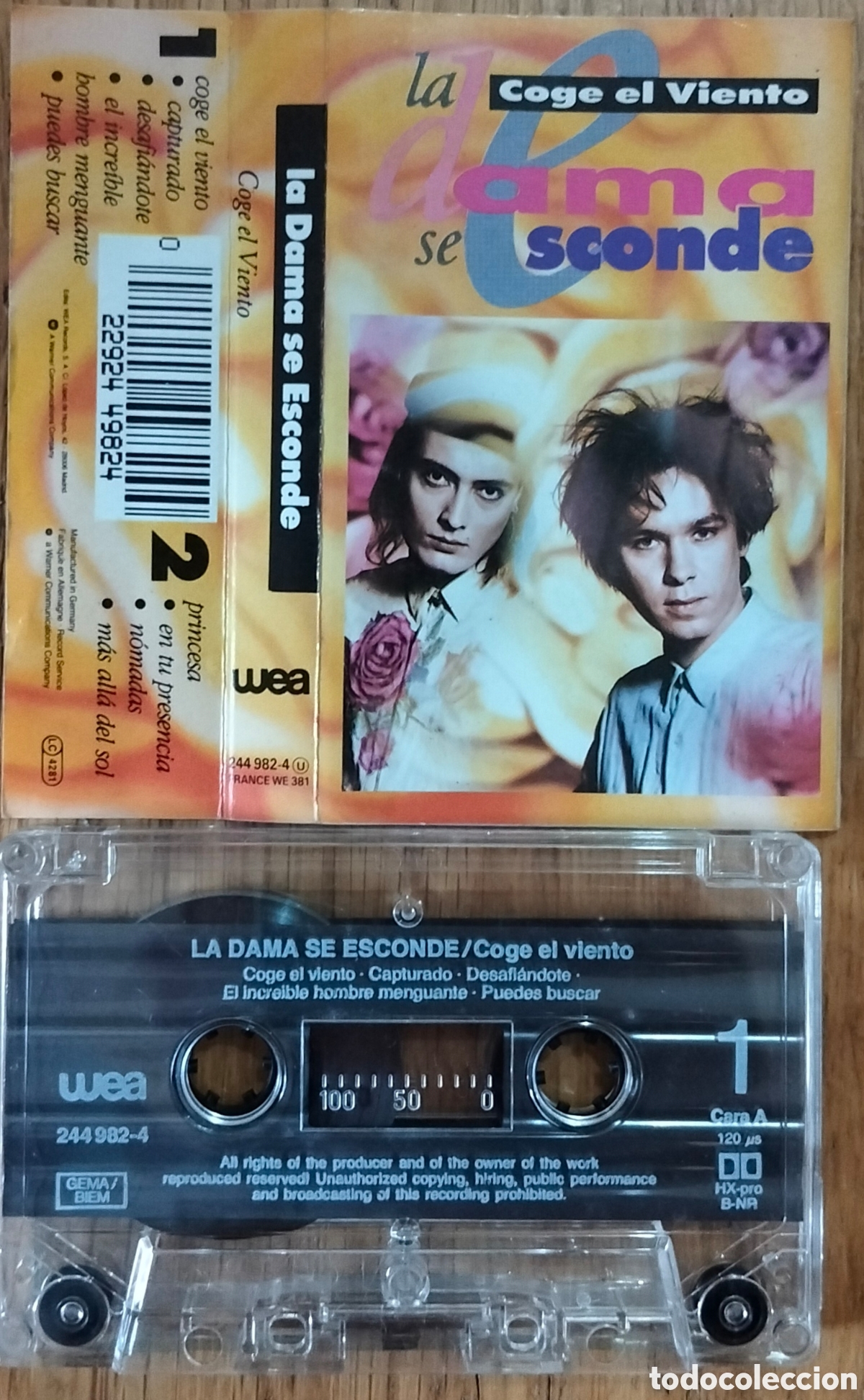 Casetes antiguos: LA DAMA SE ESCONDE &rdquo;COGE EL VIENTO&rdquo; CASETE