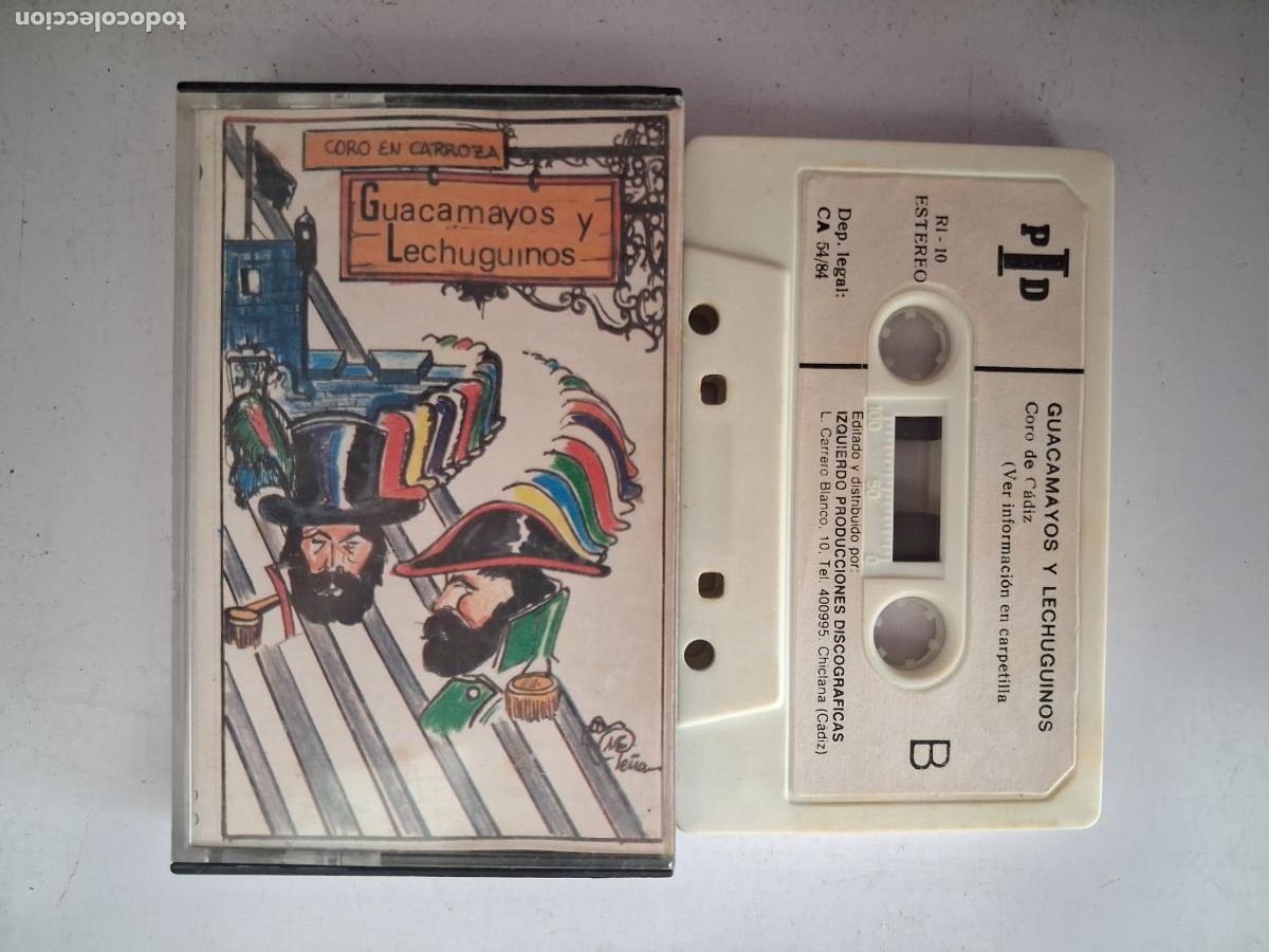 Casetes antiguos: CINTA CASETE CARNAVAL CADIZ GUACAMAYOS Y LECHUGUINOS