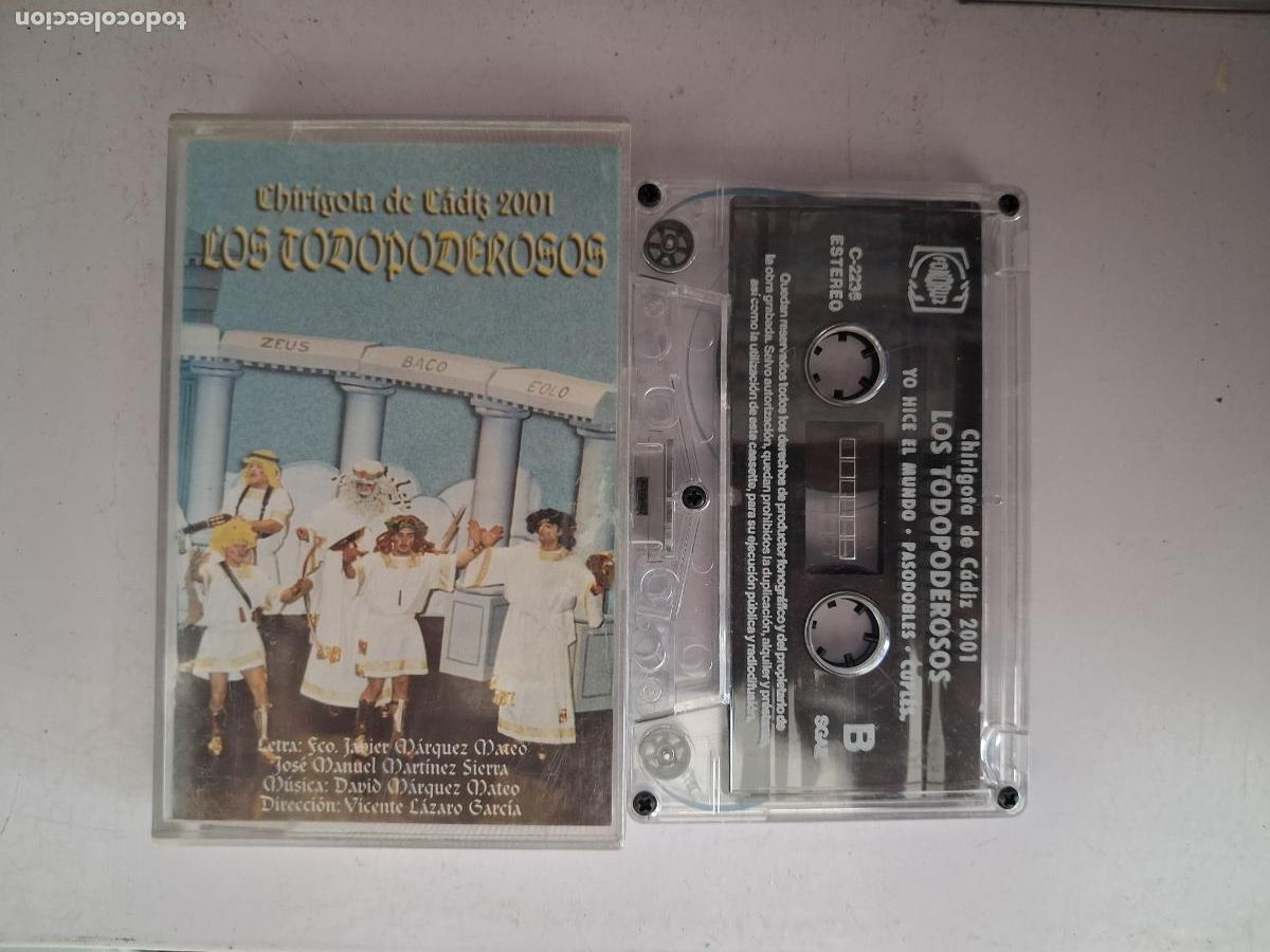 Casetes antiguos: CINTA CASETE CARNAVAL CADIZ LOS TODOPODEROSOS - Foto 1