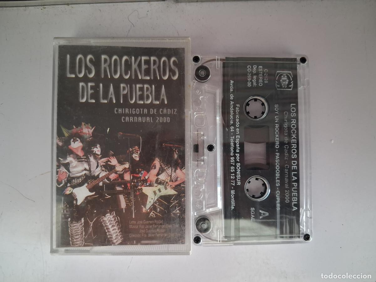 Casetes antiguos: CINTA CASETE CARNAVAL CADIZ LOS ROCKEROS DE LA PUEBLA