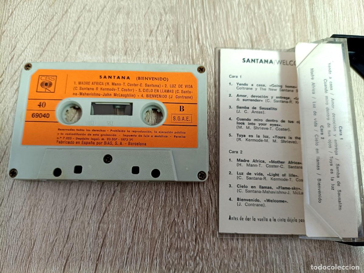 Casetes antiguos: CASETE - SANTANA - WELCOME - CBS 1973 - Foto 4
