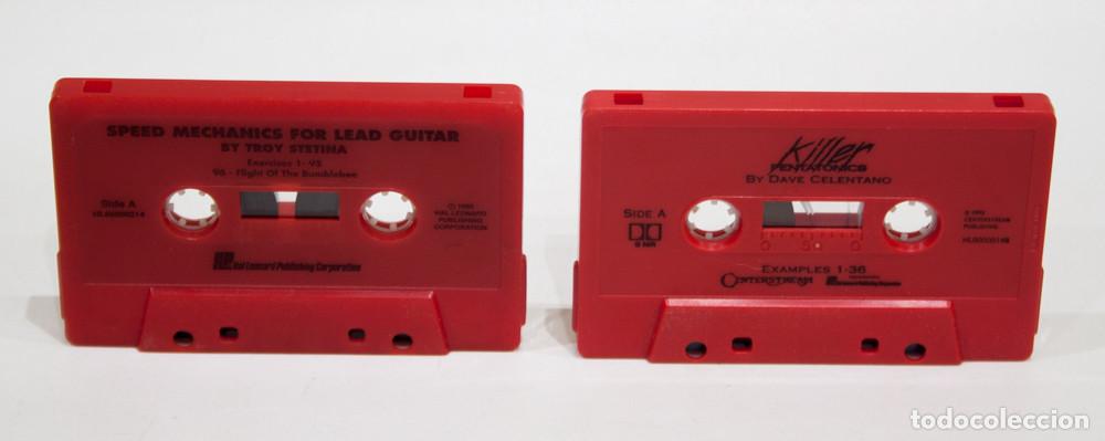 Casetes antiguos: 2 CASETES DE EJERCICIOS PARA GUITARRA ELECTRICA. HAL LEONARD PUBLISHING.