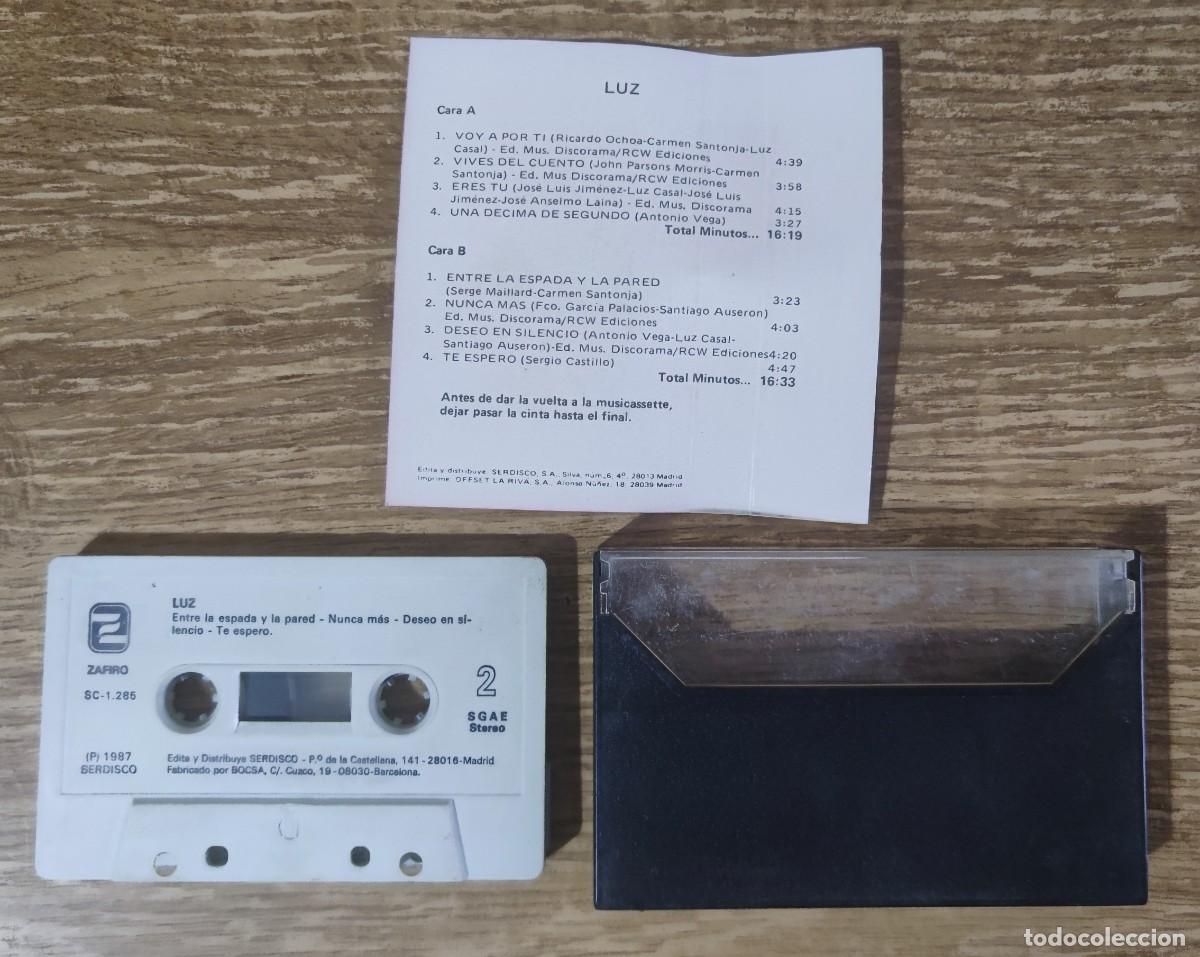 Casetes antiguos: Cassette Luz Casal - Grandes &Eacute;xitos (1987) - Foto 3