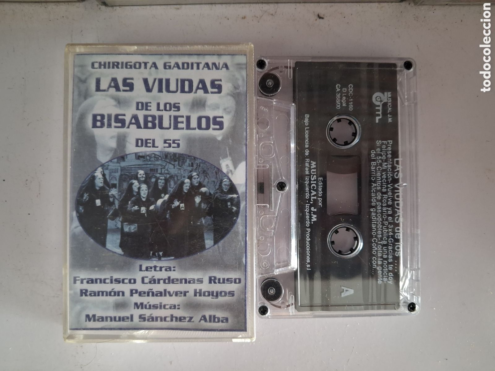 Casetes antiguos: CINTA CASETE CARNAVAL CADIZ CHIRIGOTA LA VIUDA DE LOS BISABUELOS DEL 55 JM - RARA