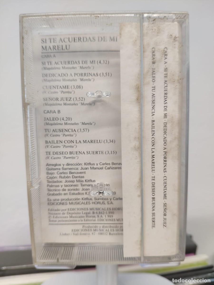 Casetes antiguos: Marelu - Si Te Acuerdas de M&iacute; (Cassette) - Foto 4