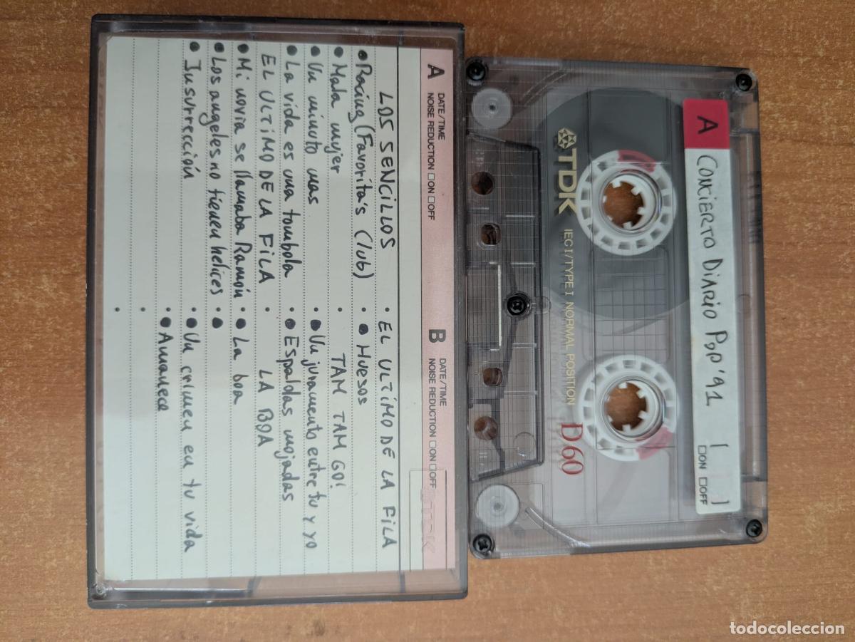 Casetes antiguos: Concierto Fiesta Diario Pop 1991. Los Sencillos. Tam Tam Go. La Boa. El &uacute;ltimo de la fila.
