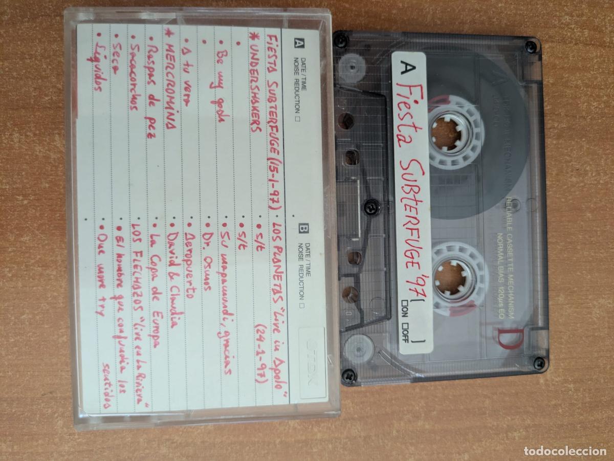 Casetes antiguos: Los Planetas. Live in Apolo (24-1-97). Concierto Fiesta Subterfuge (15-1-97). Mercromina. Dover.