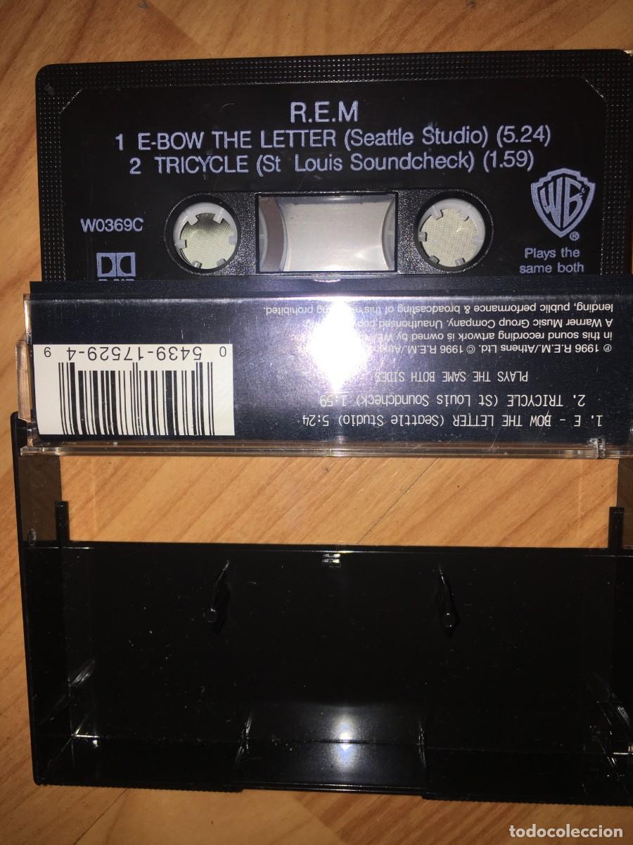 Casetes antiguos: REM &rdquo;E-bow the letter&rdquo; Single casete - Foto 2