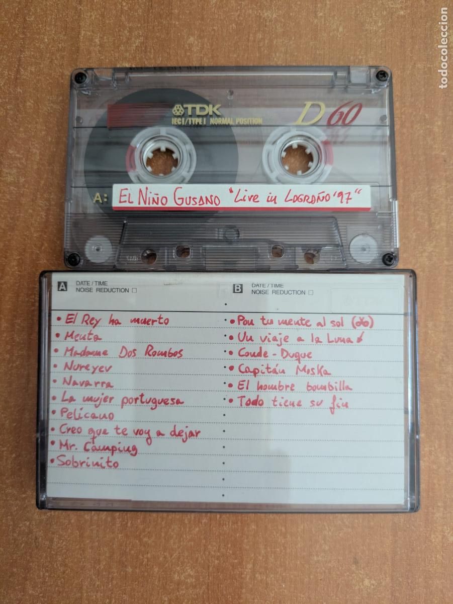 Casetes antiguos: El ni&ntilde;o gusano. Concierto en Actual - Logro&ntilde;o (4-1-97). Directo. Live.