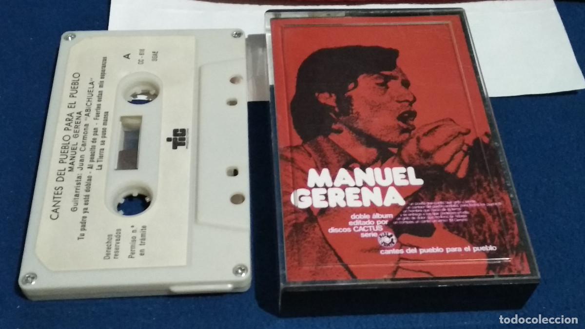 Casetes antiguos: Manuel Gerena Cante Jondo / El Habichuela - Cantes del pueblo para el pueblo CASETE 1974 CACTUS