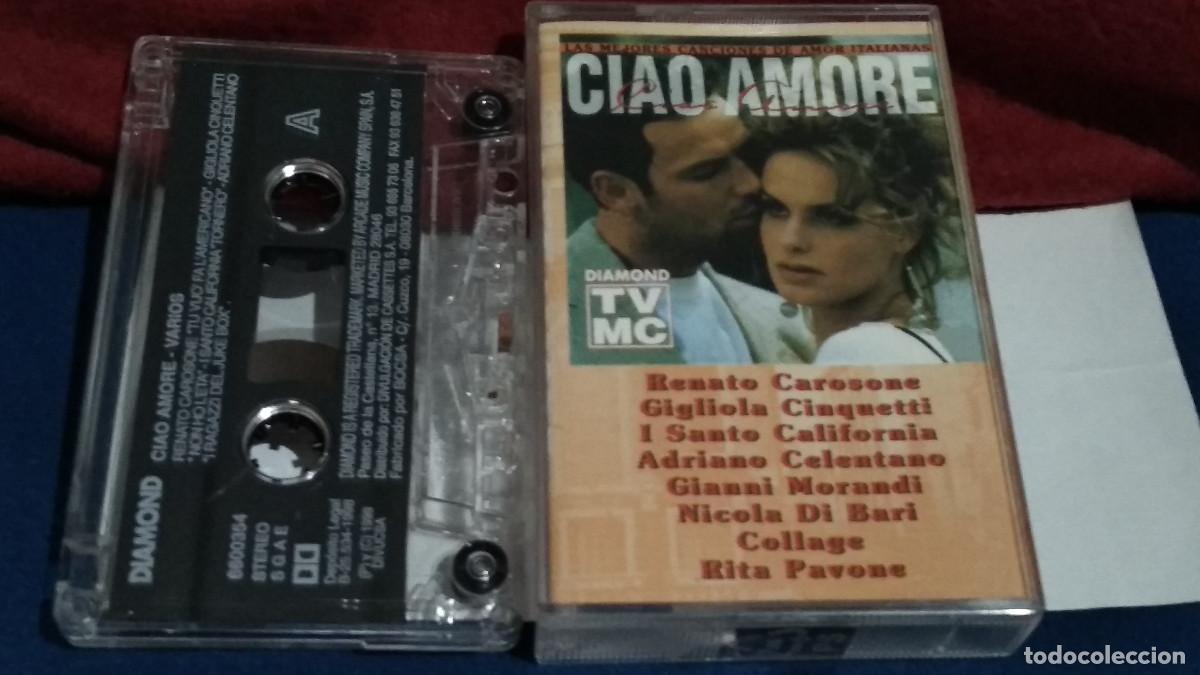 Casetes antiguos: Ciao Amore / Las Mejores Canciones de Amor Italianas - CASETE CASSETTE CINTA ARCADE 1998