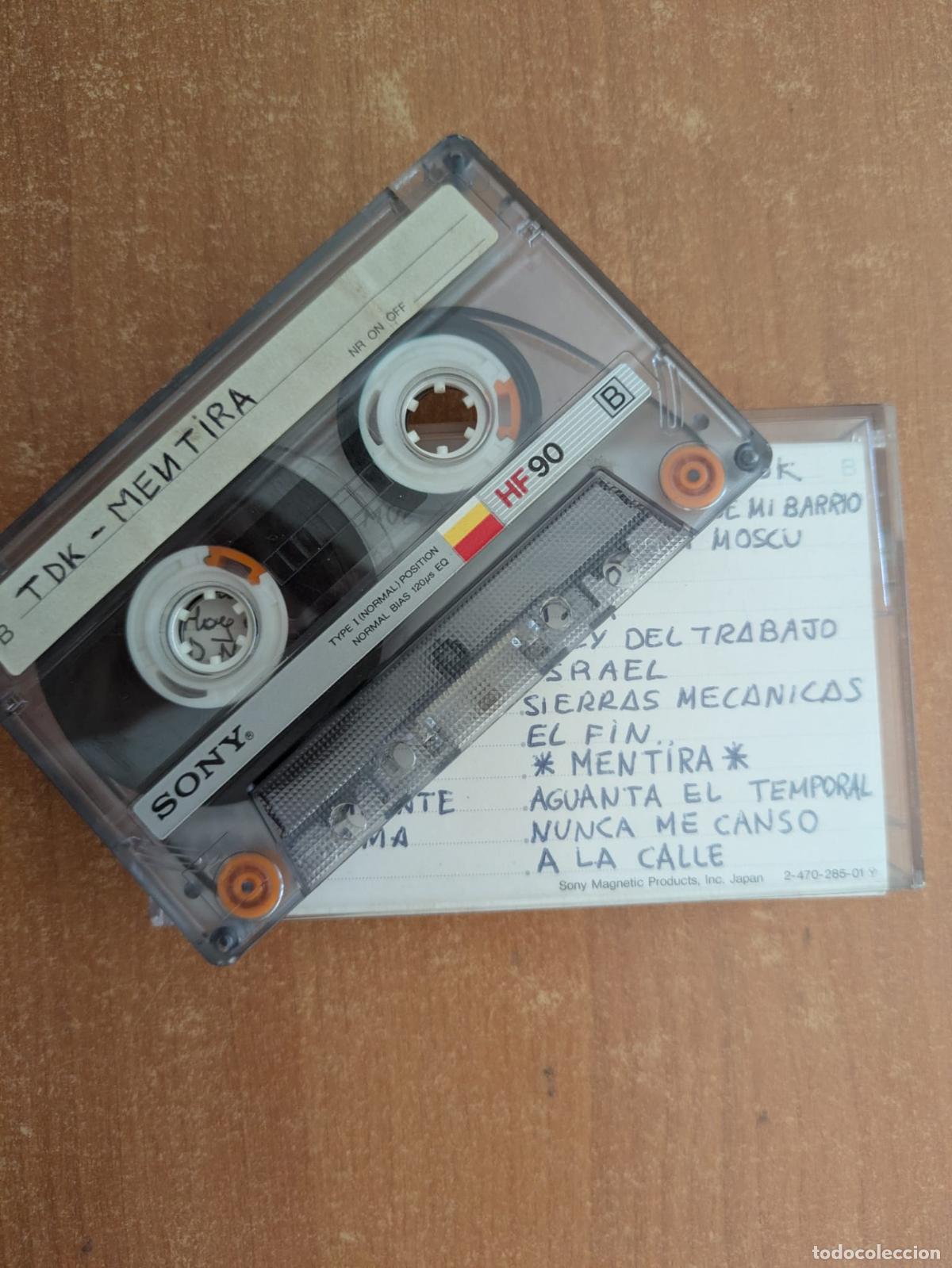Casetes antiguos: MENTIRA. Maqueta. A&ntilde;os 80. Badajoz. Musica Pop-Rock Extremadura.